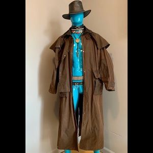 Motorcycle MadMax Duster Coat Oilskin Waterproof